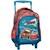Sac à dos trolley cars en polyester imprimé Bleu / rouge 1 - vertbaudet enfant 
