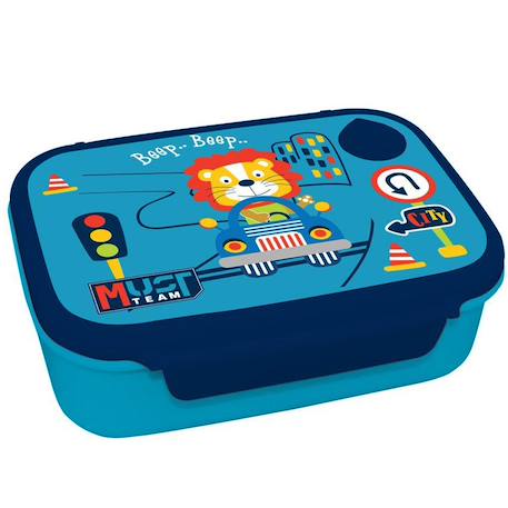 Set boîte à déjeuner et biberon en pvc aventure lion Jaune 3 - vertbaudet enfant 