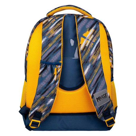 Sac à dos enfant moto pole position 43 cm à 2 compartiments Jaune 2 - vertbaudet enfant 