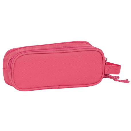 Trousse fille rectangulaire 2 compartiments en toile rembourrée Rose 3 - vertbaudet enfant 