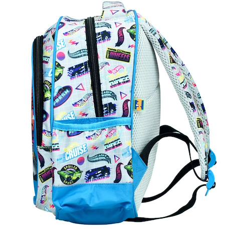Sac à dos maternelle hot wheels en polyester imprimé flame runner Bleu / rose / clair / gris 3 - vertbaudet enfant 