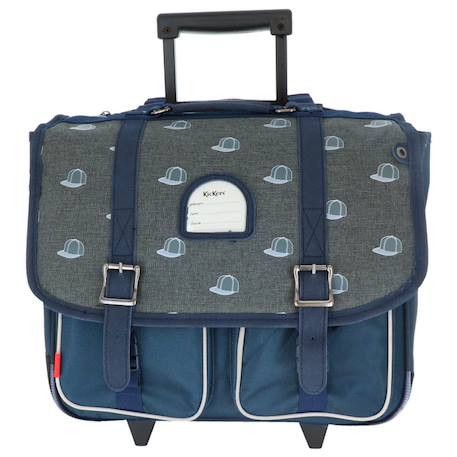 Cartable à roulettes kickers casquettes 38 cm Multicolore 2 - vertbaudet enfant 
