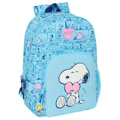 -Sac à dos scolaire fille imprimé peanuts en textile snoopy