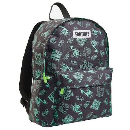 Sac à dos fortnite zippé 40 x 30 x 12 cm – 1 poche zippée Noir 1 - vertbaudet enfant 