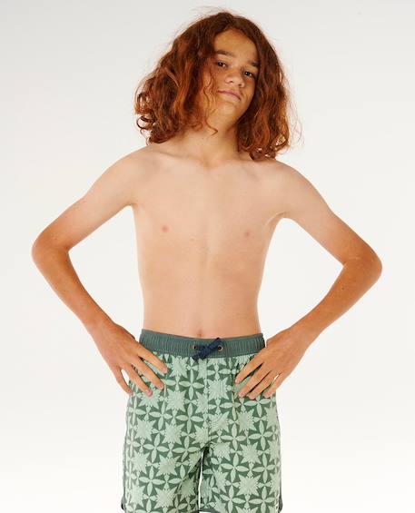Short de bain boardshort volley pacific rinse gem  enfant Moss 6 - vertbaudet enfant 