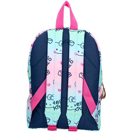 Sac à dos maternelle fille hello kitty mode 33 cm Bleu / rose / clair 3 - vertbaudet enfant 