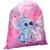 Sac à dos en cordon stitch hello cutie – stitch & angel Blanc / rose / clair / gris 1 - vertbaudet enfant 