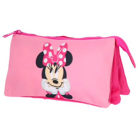 Garçon-Trousse fille triple compartiment toile minnie mouse disney