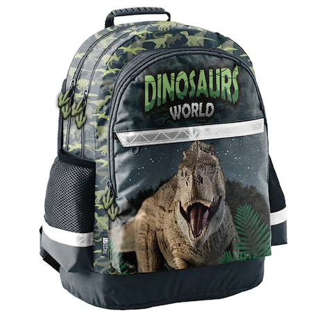Garçon-Accessoires-Cartable, trousse-Sac à dos scolaire dinosaurs world avec 2 compartiments 42 cm