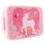 Boîte à goûter licorne en pvc 16 cm Rose/bleu/vert 1 - vertbaudet enfant 