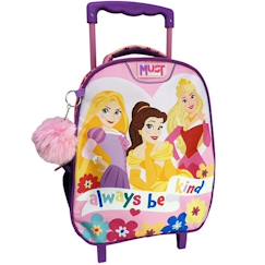 -Sac à dos trolley enfant fille princesse disney 31 cm – toujours aimable
