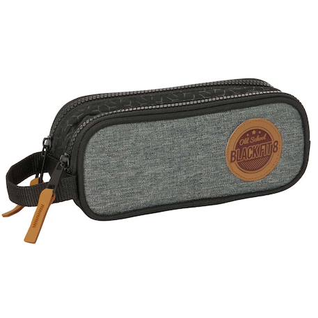 Fille-Trousse garçon double compartiment textile recyclé blackfit8