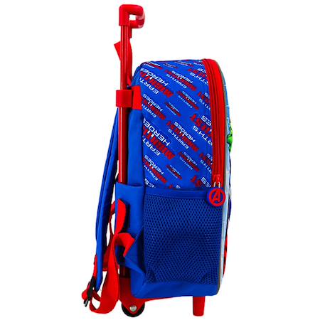 Sac à dos à roulettes garçon avengers imprimé 3d Bleu / rouge / blanc 3 - vertbaudet enfant 