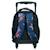 Sac à dos trolley motif t-rex en tissu Bleu marine/orange fluo 3 - vertbaudet enfant 