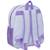 Sac à dos fille panneau avant laminé 3d la reine des neiges Blanc / violet 2 - vertbaudet enfant 