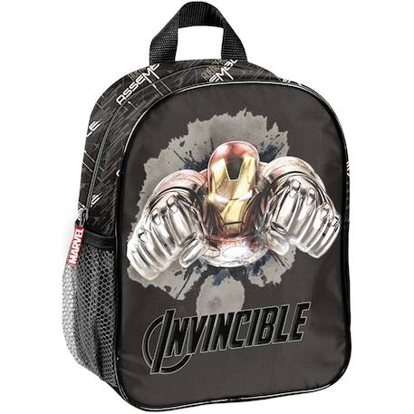 Sac à dos préscolaire motif iron man invincible avengers Noir / blanc / gris 1 - vertbaudet enfant 