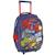 Sac à dos trolley garçon 3 compartiments avec base rigide transformers hero 45 cm Bleu / rouge 1 - vertbaudet enfant 