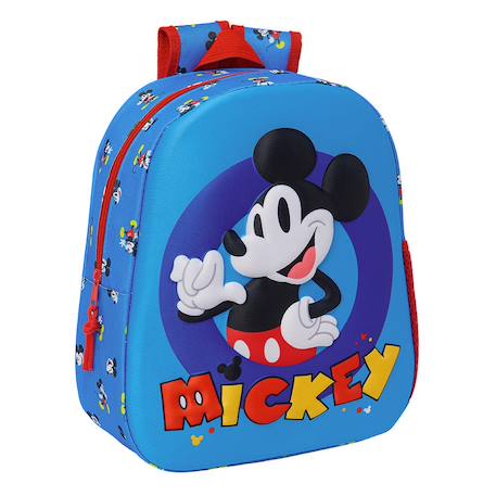 Garçon-Accessoires-Cartable, trousse-Sac à dos maternelle 3d mickey mouse 33 cm ajustable