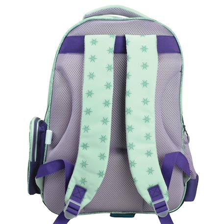 Sac à dos scolaire fille gim imprimé reine des neiges en tissu synthétique Bleu / violet / gris 2 - vertbaudet enfant 