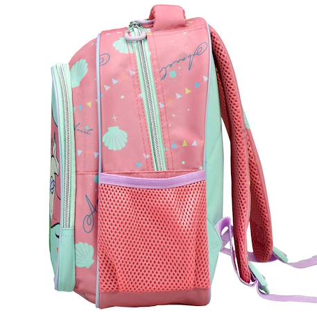 Sac à dos maternelle licence disney princess ariel gim en tissu synthétique Bleu / rose / clair / gris 4 - vertbaudet enfant 
