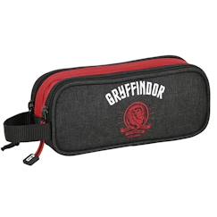 -Trousse garçon rectangulaire en tissu toile 2 compartiments harry potter