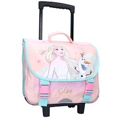 Cartable à roulettes fille la reine des neiges 2 – it’s all magic 38 cm  - vertbaudet enfant