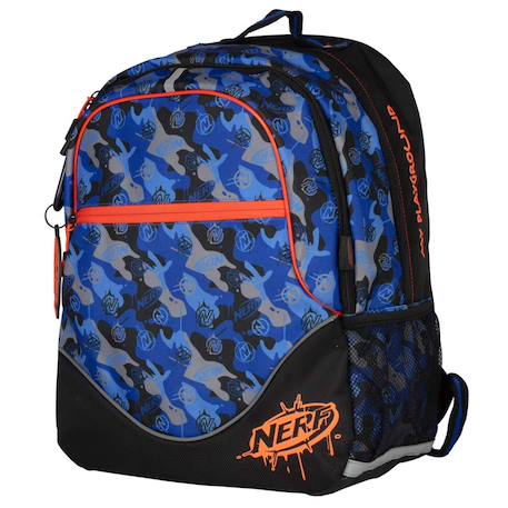 Garçon-Accessoires-Cartable, trousse-Sac à dos scolaire nerf en polyester motif camouflage playground