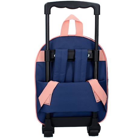 Sac à dos à roulettes la reine des neiges elsa 3d – 32 cm Bleu marine 3 - vertbaudet enfant 