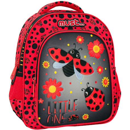 Sac à dos fille cmp imprimé coccinelle panneau avant moulé Jaune 1 - vertbaudet enfant 
