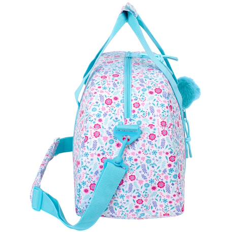 Sac de sport en tissu à imprimé floral Bleu / rose / clair / gris 2 - vertbaudet enfant 