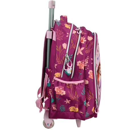 Sac à dos à roulettes enfant fille - princesse château - disney haut de gamme Multicolore 2 - vertbaudet enfant 