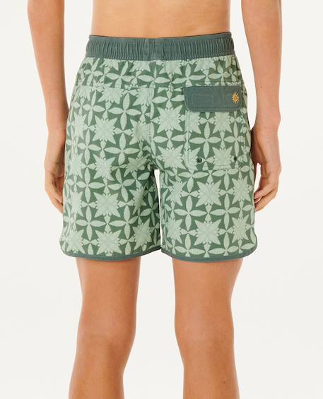 Short de bain boardshort volley pacific rinse gem  enfant Moss 3 - vertbaudet enfant 