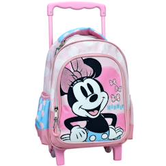 Sac à dos à roulettes enfant - imprimé minnie - disney vintage love  - vertbaudet enfant