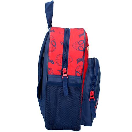 Sac à dos enfant spider-man web warriors 30 cm 2 poches zippées Noir / bleu / marine / bleu 2 - vertbaudet enfant 