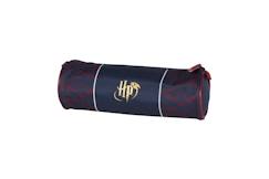 Harry potter - trousse scolaire ronde quidditch - bleu/bordeaux - 2 compartiments  - vertbaudet enfant