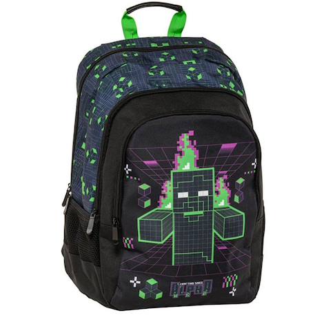 Garçon-Accessoires-Cartable, trousse-Sac à dos minecraft zombie 42 cm – 2 compartiments zippés