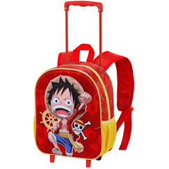 Sac à dos à roulettes maternelle one piece luffy 3d - 34 cm  - vertbaudet enfant