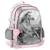 Sac à dos scolaire cheval 'curious and brave' avec 2 compartiments 38 cm Blanc / rose / gris 1 - vertbaudet enfant 