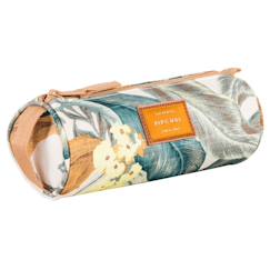 Trousse fille ronde zippée imprimé tropical 21 cm  - vertbaudet enfant