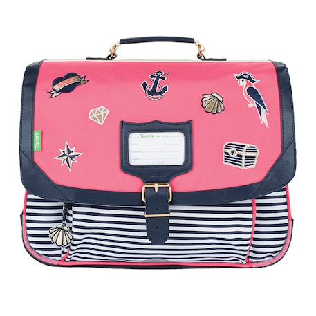 Cartable enfant les fantaisies enora 38 cm Bleu / rose / blanc 1 - vertbaudet enfant 