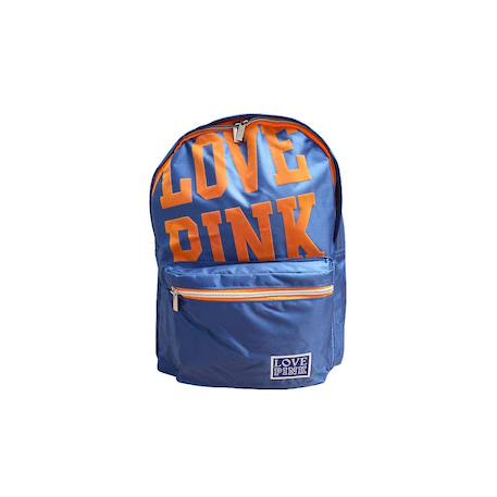 Sac à dos rembourré nylon love 43 cm Bleu / orange 2 - vertbaudet enfant 