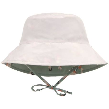 Chapeau anti-uv réversible 1 à 3 ans Beige+Blanc+Orange+Vert 15 - vertbaudet enfant 