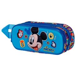 Trousse mickey mouse 3d 22 cm - 2 cpt  - vertbaudet enfant
