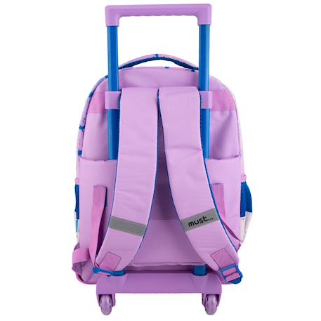 Sac à dos trolley enfants fille 45 cm - licence reine des neiges - must Multicolore 2 - vertbaudet enfant 