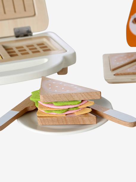 Appareil gaufres croque-monsieur en bois FSC® écru 4 - vertbaudet enfant 