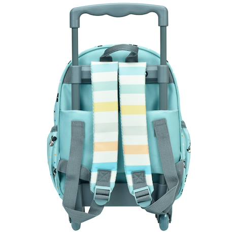 Sac à roulettes maternelle garçon donald et mickey 30 cm - trolley scolaire enfant Bleu / jaune / blanc 2 - vertbaudet enfant 