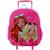 Sac à dos à roulettes fille - effet brillant 3d - barbie licence officielle Multicolore 3 - vertbaudet enfant 
