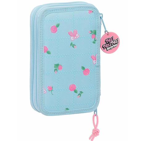 Trousse à fermeture zippée 2 compartiments 19 cm na! Na! Bleu 3 - vertbaudet enfant 