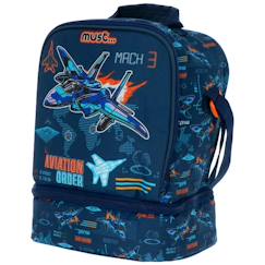 Sac goûter isotherme aviation mac must 24 cm sac déjeuner  - vertbaudet enfant