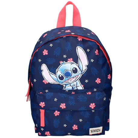 Sac à dos maternelle fille stitch imprimé tropical 31 cm Bleu / rose 4 - vertbaudet enfant 